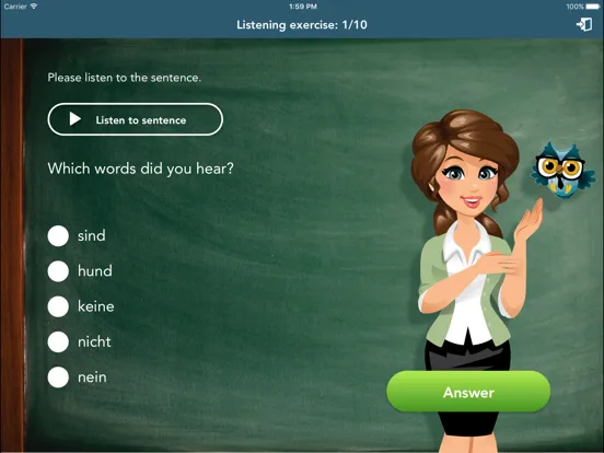 Zrzuty ekranu German Class Lite iPad 