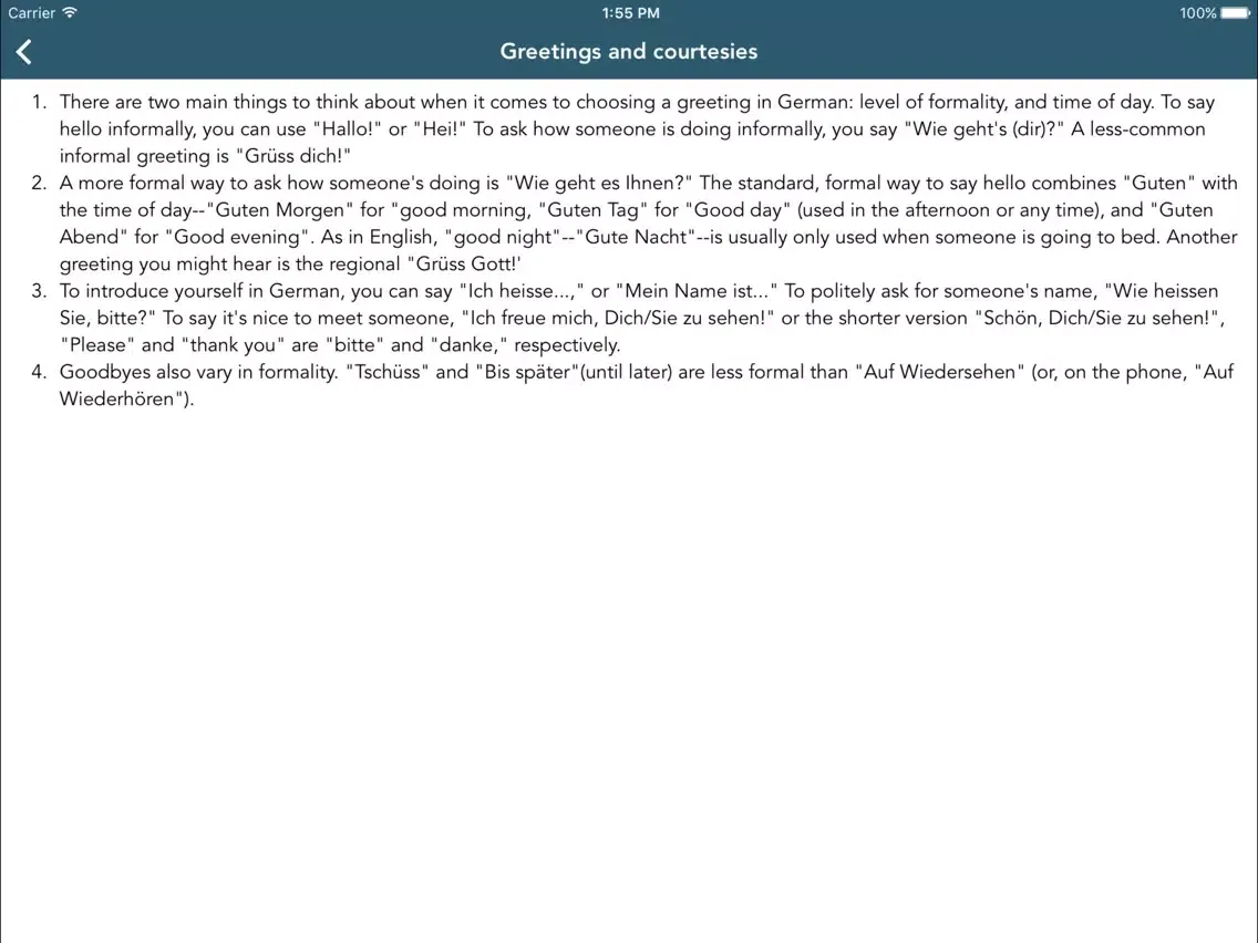 German Class School Edition iPad 应用截图