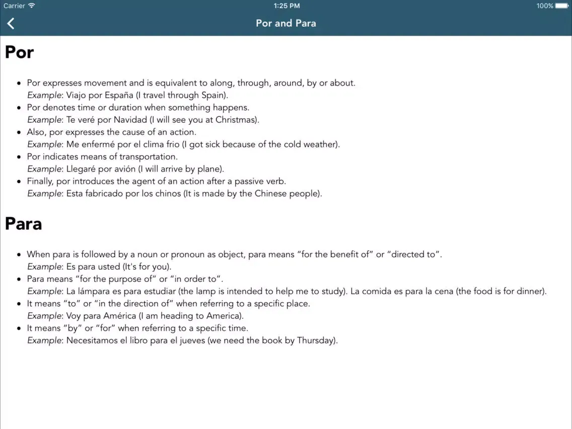 تصاویر Spanish Class School Edition iPad 