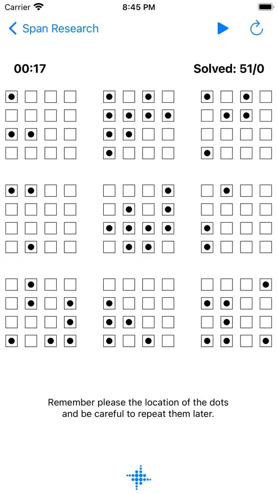 Dots Attention - Span Research سکرین شاٹس