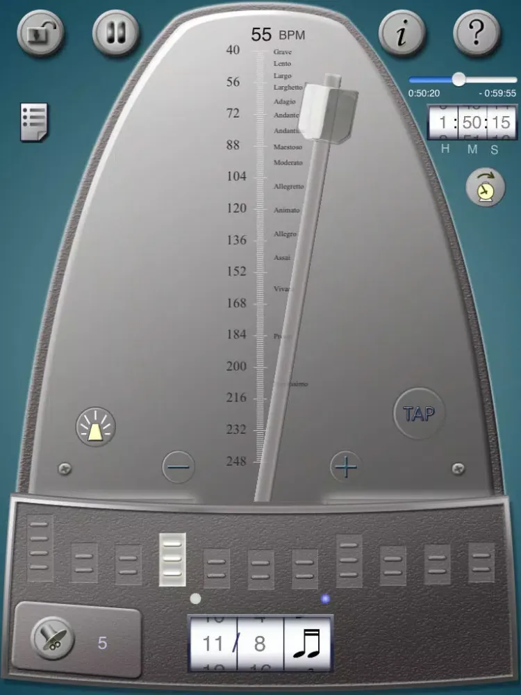 Tangkapan skrin Lifelike Mechanical Metronome iPad 