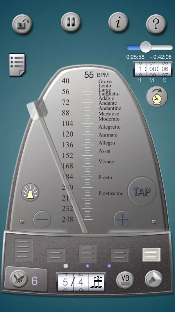 Tangkapan skrin Lifelike Mechanical Metronome