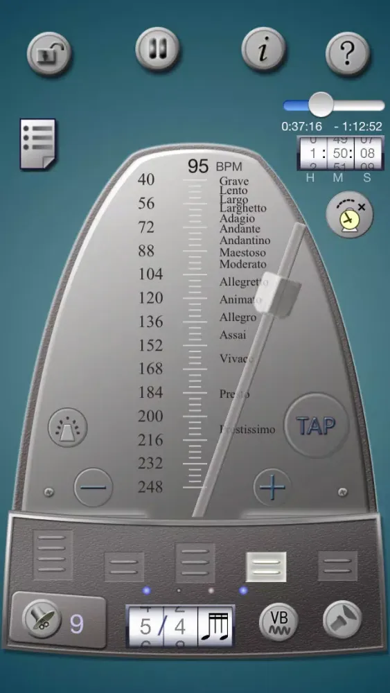 Tangkapan skrin Lifelike Mechanical Metronome