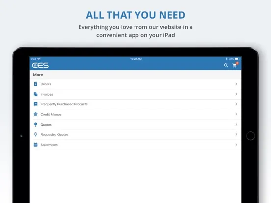 Скриншоты MyCES Connect iPad 