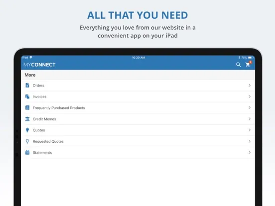 ISN MyConnect iPad  Screenshots