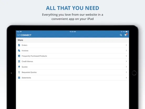 ISN MyConnect iPad  Screenshots