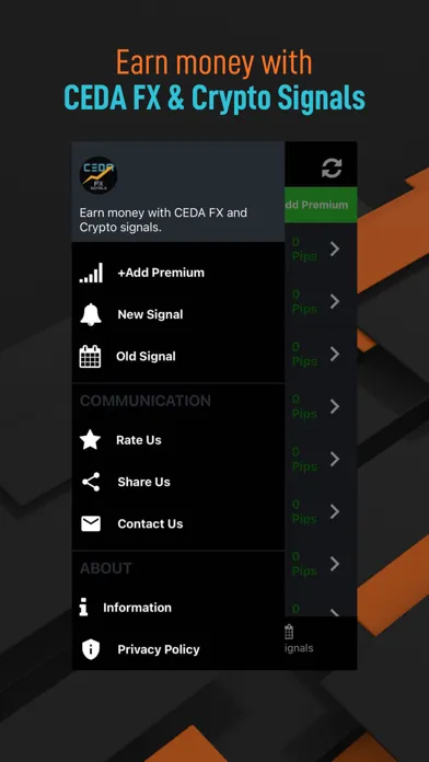 Capturas de tela do CEDA Forex and Crypto Signals