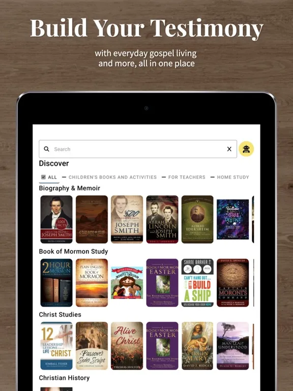 ภาพหน้าจอของ Cedar Fort Unlimited iPad 