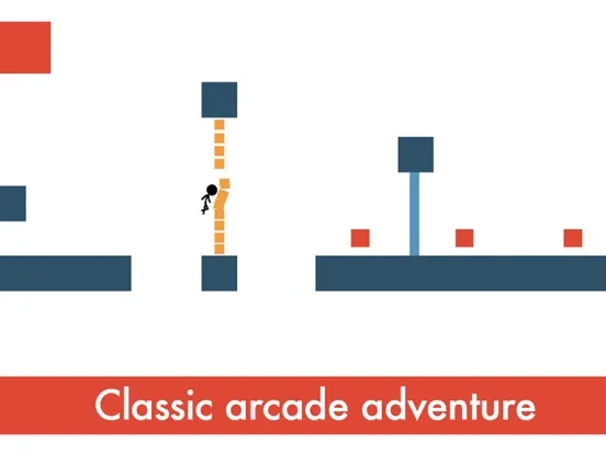 Christmas Stick Man Tap Line dodge Games for kids iPad  スクリーンショット
