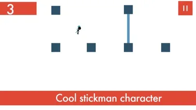 Christmas Stick Man Tap Line dodge Games for kids スクリーンショット