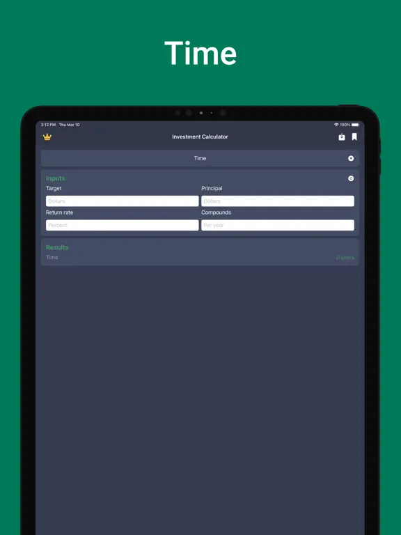 تصاویر Investment Calculator - Invest iPad 