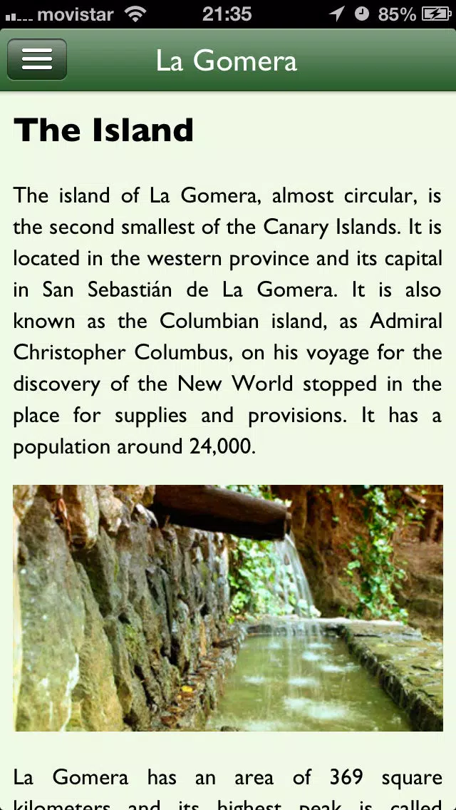 Capturas de pantalla de La Gomera Guide