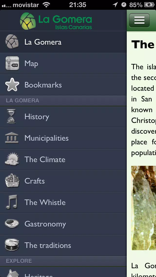 Capturas de pantalla de La Gomera Guide