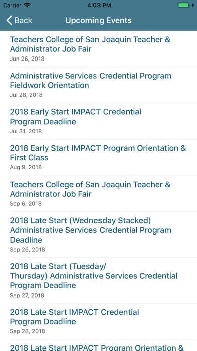 Tangkapan skrin Teachers College of SJ