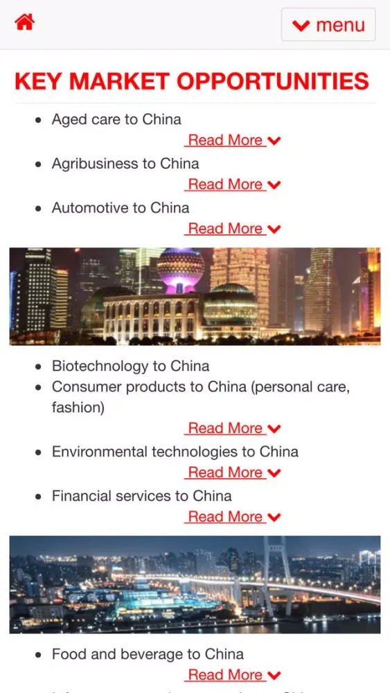 Capturas de tela do Doing Business in China