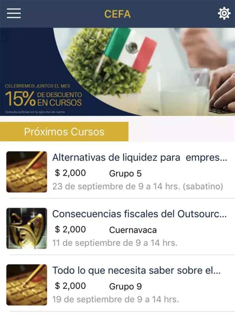 Screenshot di cefa iPad 
