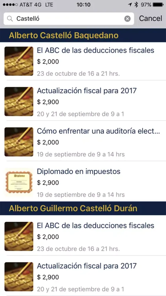 Screenshot di cefa