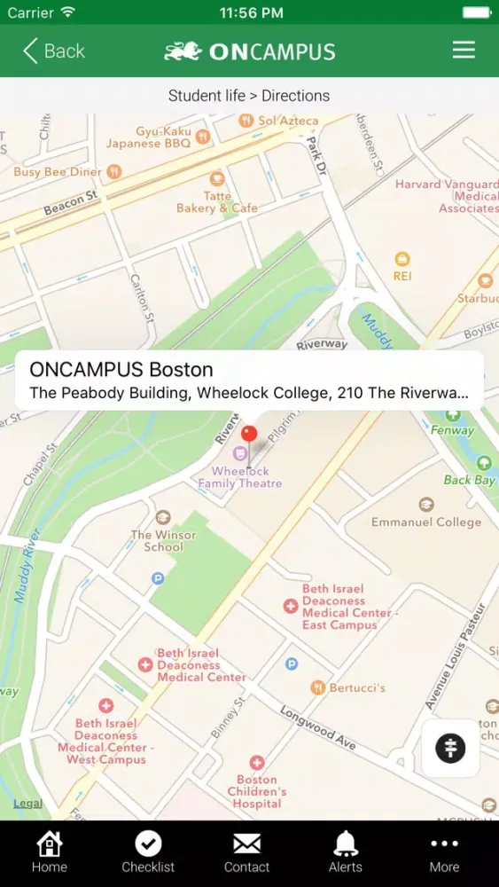 Capturas de tela do ONCAMPUS Boston Pre-Arrival