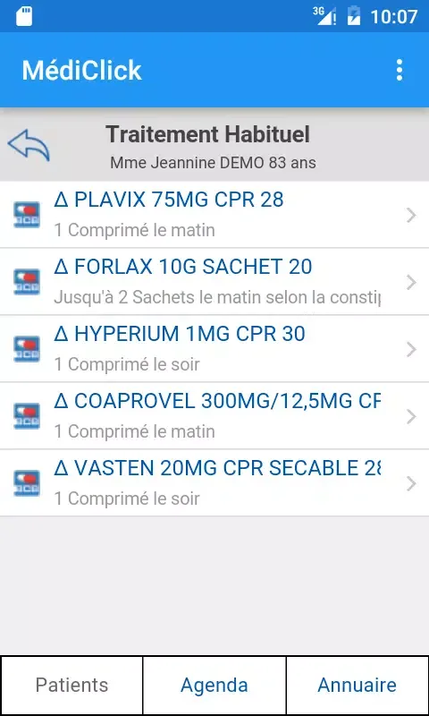 Capturas de tela do MédiClick Mobile Edition