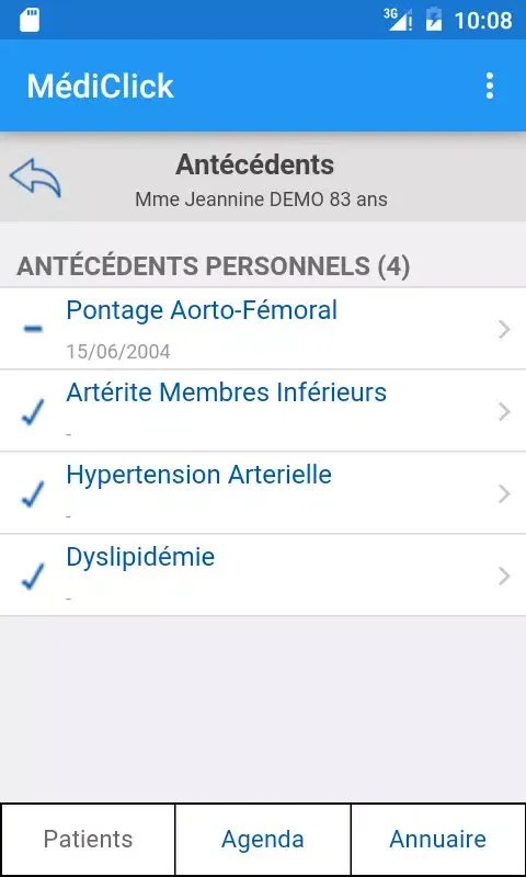 Capturas de tela do MédiClick Mobile Edition