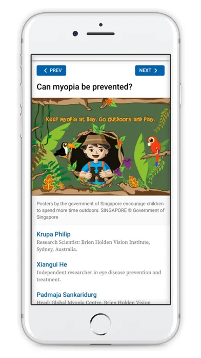 Capturas de tela do Community Eye Health Journal