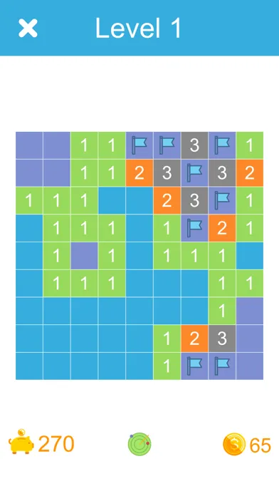 Q Mine Sweep Deluxe - Great Classic Puzzle Game Screenshots