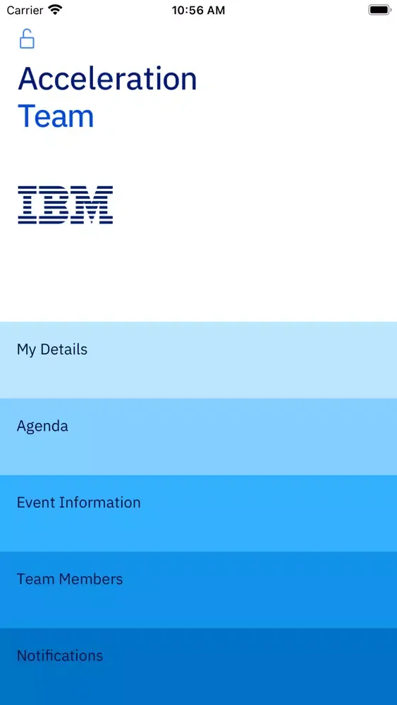 Tangkapan skrin Attendee App for IBM AT2022