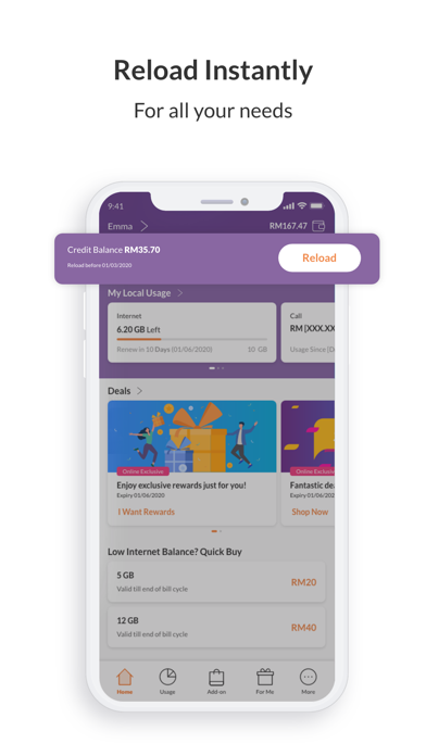 Celcom Life Ekran Görüntüleri