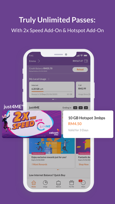 Celcom Life Ekran Görüntüleri