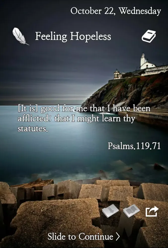 Capturas de pantalla de Bible LockScreen