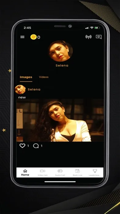 Capturas de tela do Selena offical App