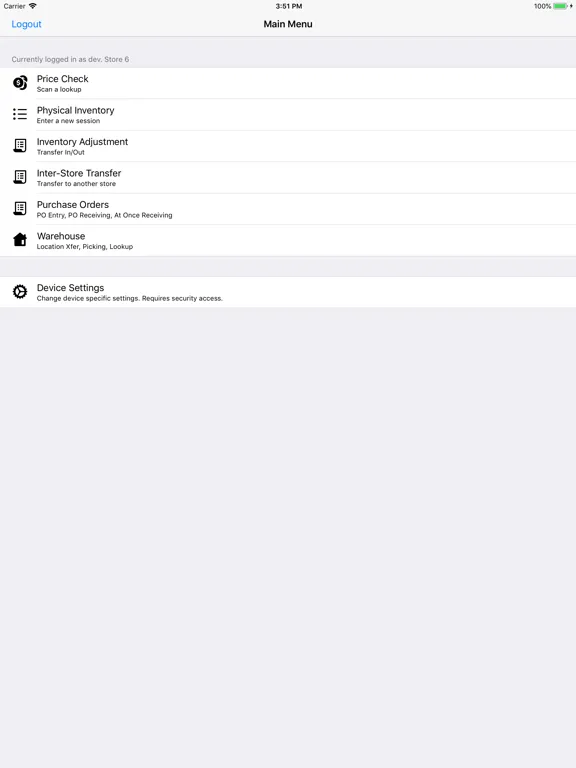 تصاویر Stratus Mobile Inventory iPad 