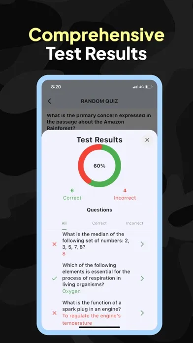 Ảnh chụp màn hình của ASVAB Practice Test: 2024