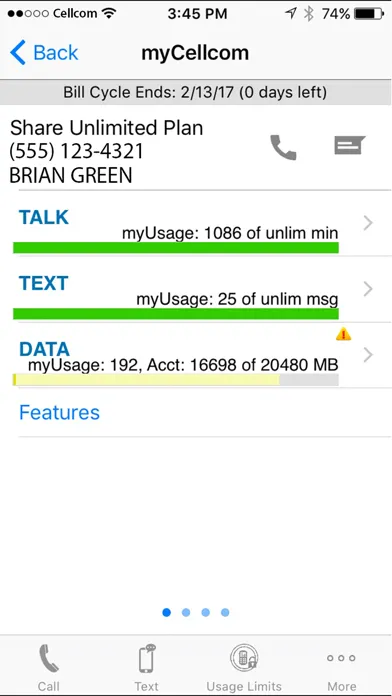 Скриншоты myCellcom App