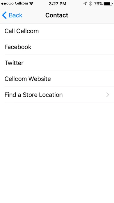 Скриншоты myCellcom App