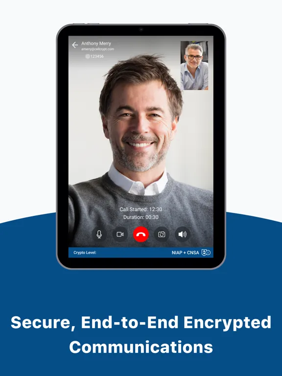 Cellcrypt Enterprise iPad  スクリーンショット