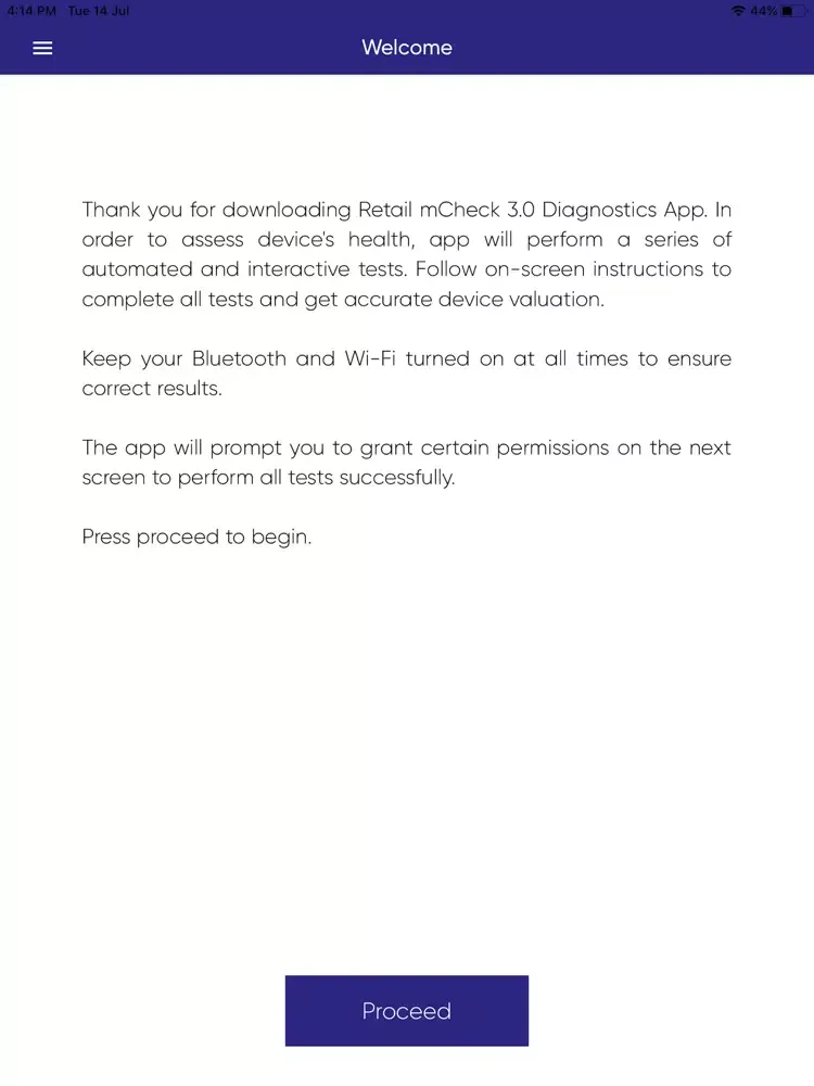 Capturas de tela do Retail mCheck 3.0 iPad 