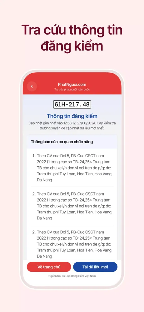 Vietnamese Cold Penalty Lookup 스크린샷