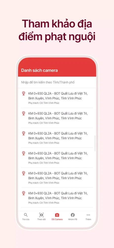 Vietnamese Cold Penalty Lookup 스크린샷