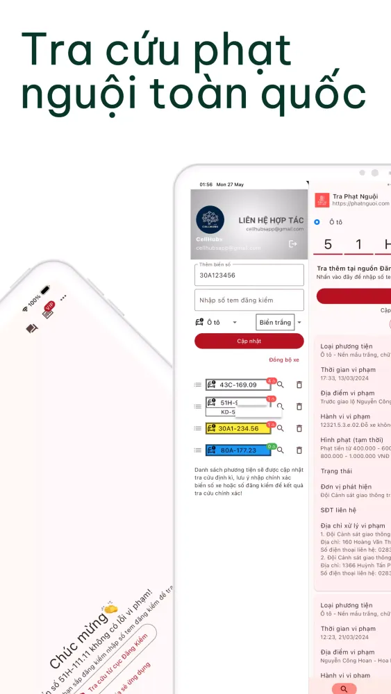 Vietnamese Cold Penalty Lookup 스크린샷