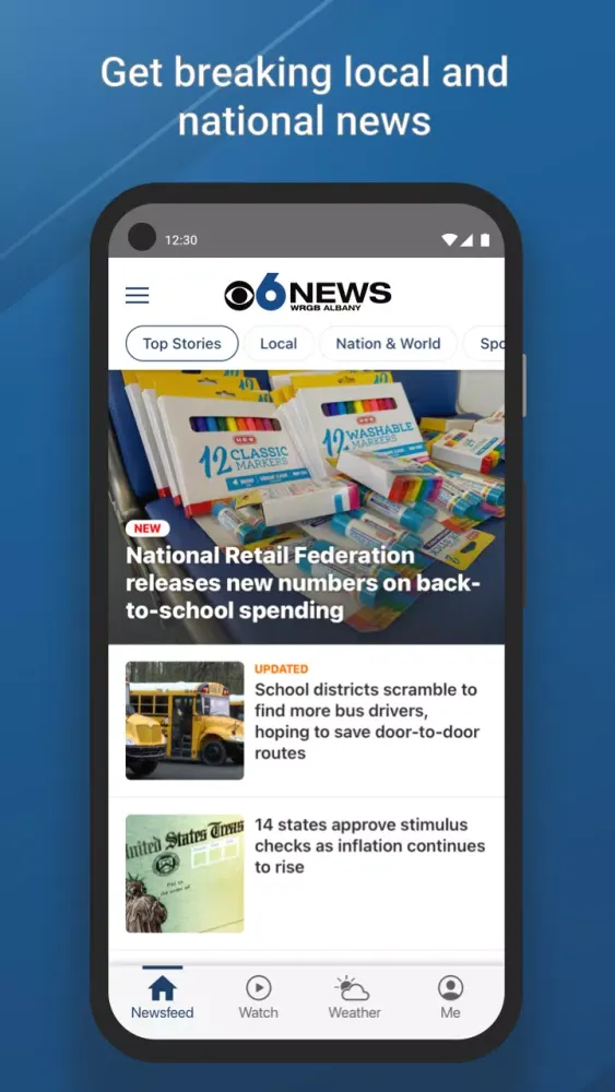 Screenshot di WRGB CBS News 6