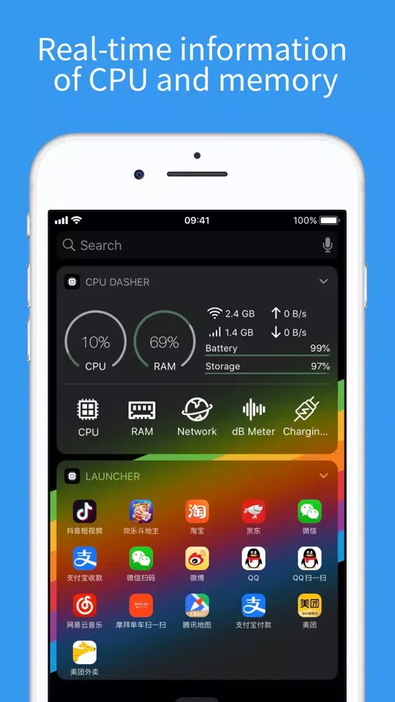 Tangkapan skrin CPU Dasher+