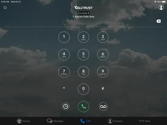 Zrzuty ekranu CellTrust SL2 iPad 
