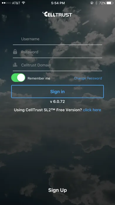 Zrzuty ekranu CellTrust SL2