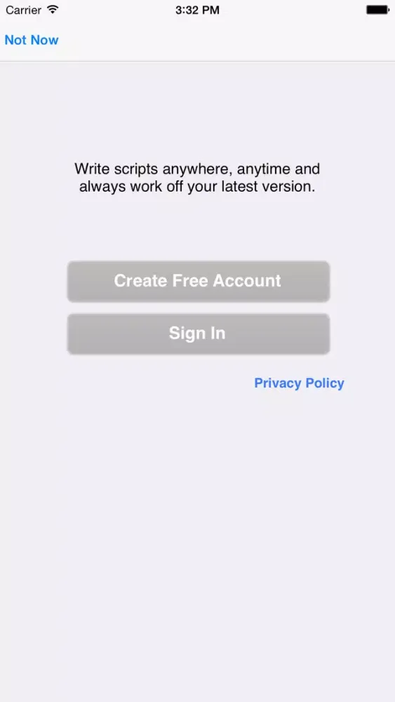 Tangkapan skrin celtx script
