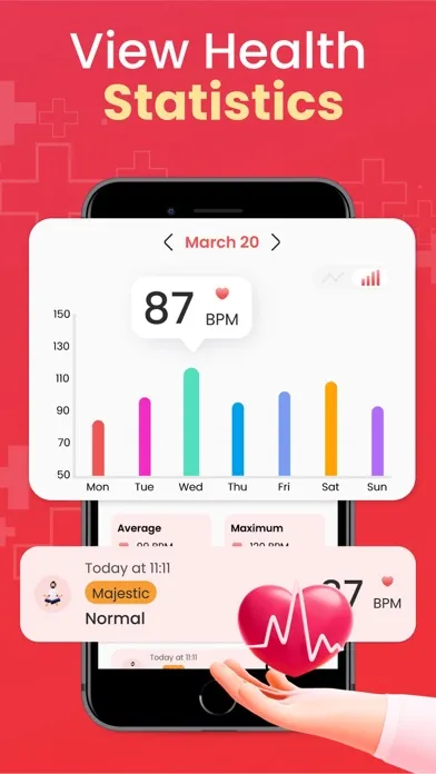 Zrzuty ekranu Heart Pulse - BPM Tracker App