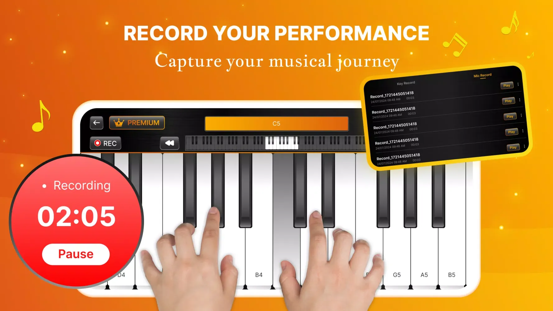 Piano Learn: Fun Real Keyboard スクリーンショット