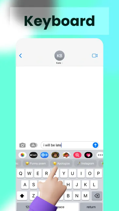 Zrzuty ekranu AI Keyboard Assistant Chat Bot