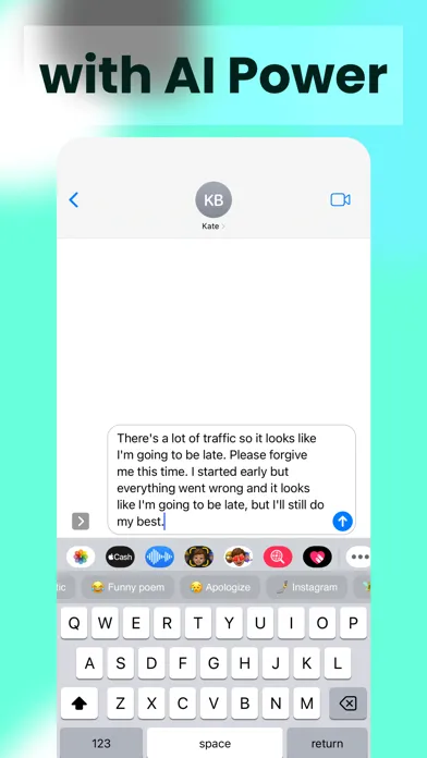 Zrzuty ekranu AI Keyboard Assistant Chat Bot