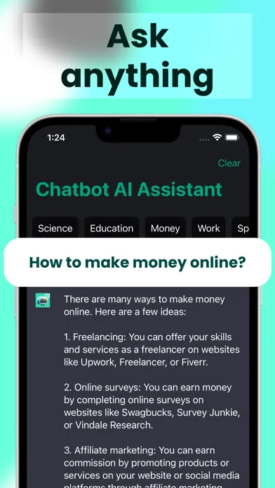 Zrzuty ekranu AI Keyboard Assistant Chat Bot